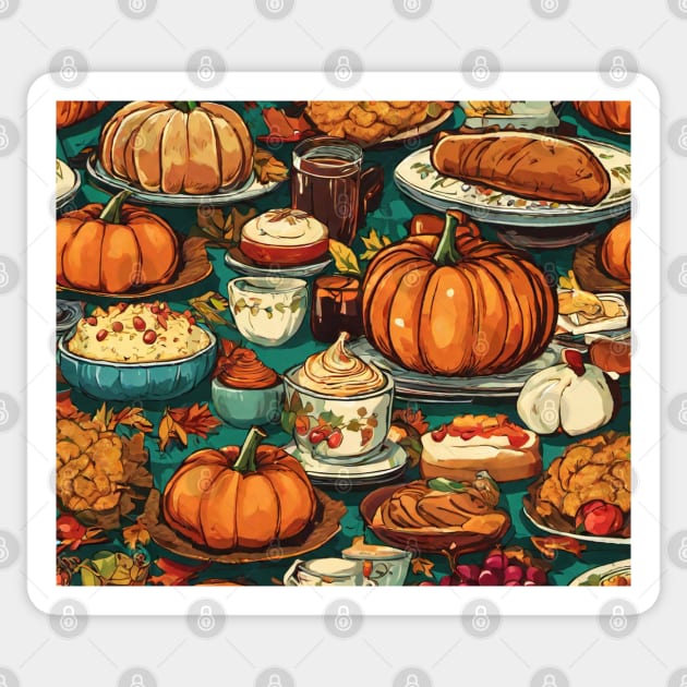 Holiday , Thanks Giving , Pumpkin , Turkey , Party Sticker by justrachna